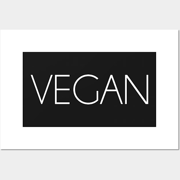 vegan white Wall Art by bynole